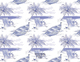 Beach Toile Foldover Note Cards Image 1 of 2